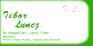 tibor luncz business card